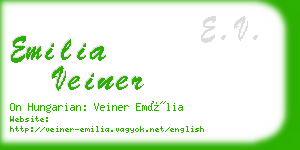 emilia veiner business card